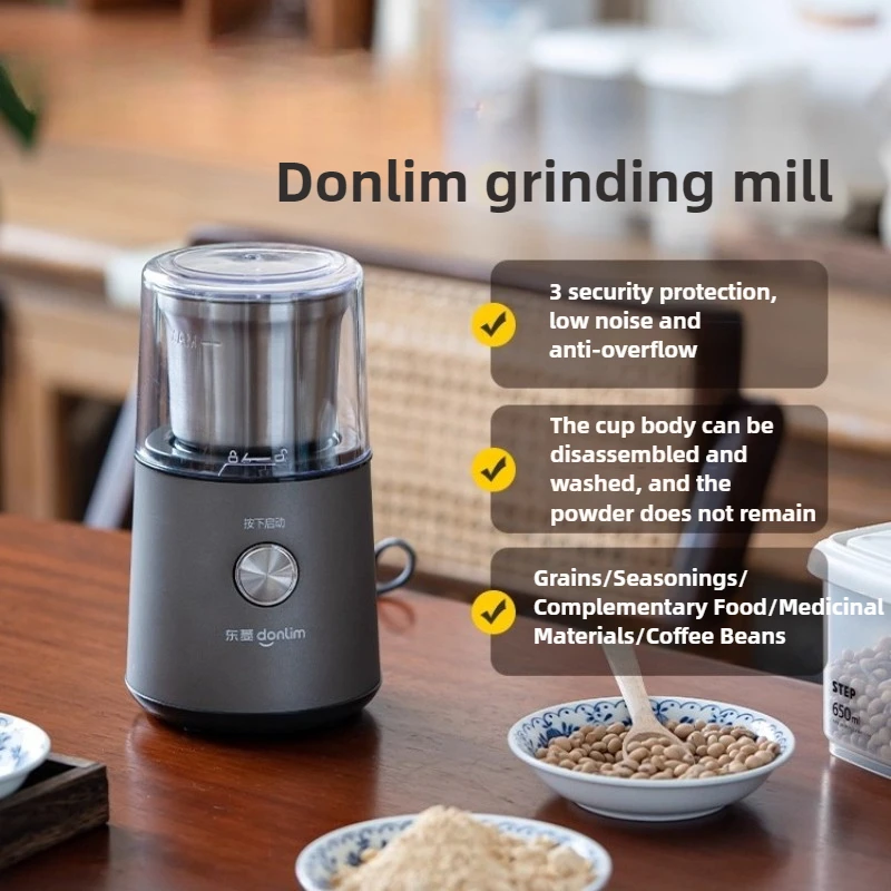 Donlim DL-9701portable Electric Grinder Spice Grinderelectric Salt  Pepper Grinder Grain Mill Electric