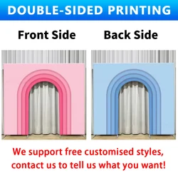 10x9ft Aluminium Wedding Arch Welcome Door Backdrop Stand for Birthday Party Photo Booth Photography Baby Showers Decor
