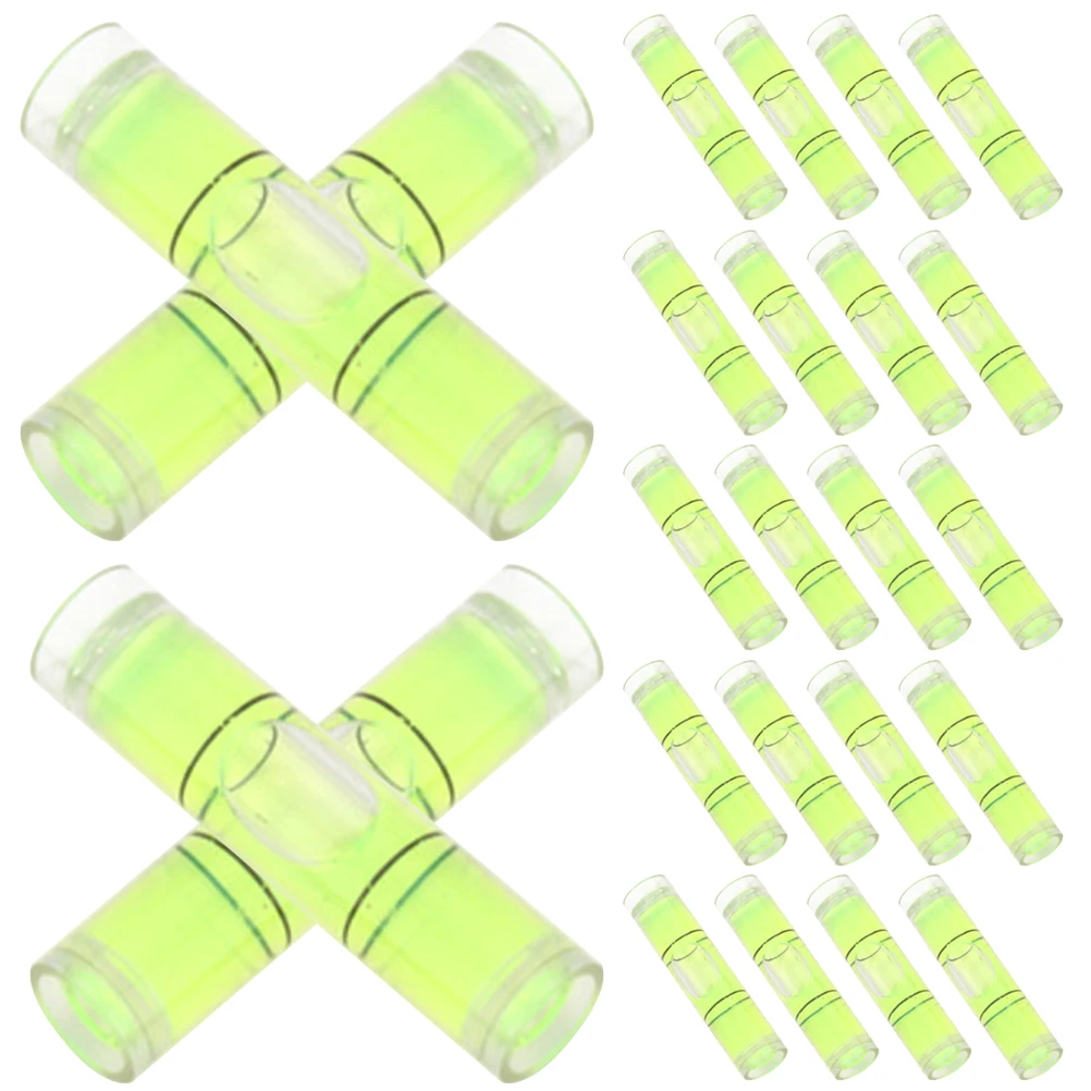 100 Pcs High Precision Bubble Ruler Spirit Level Tool Small Horizontal Measuring Instruments for Brick Lining Floor