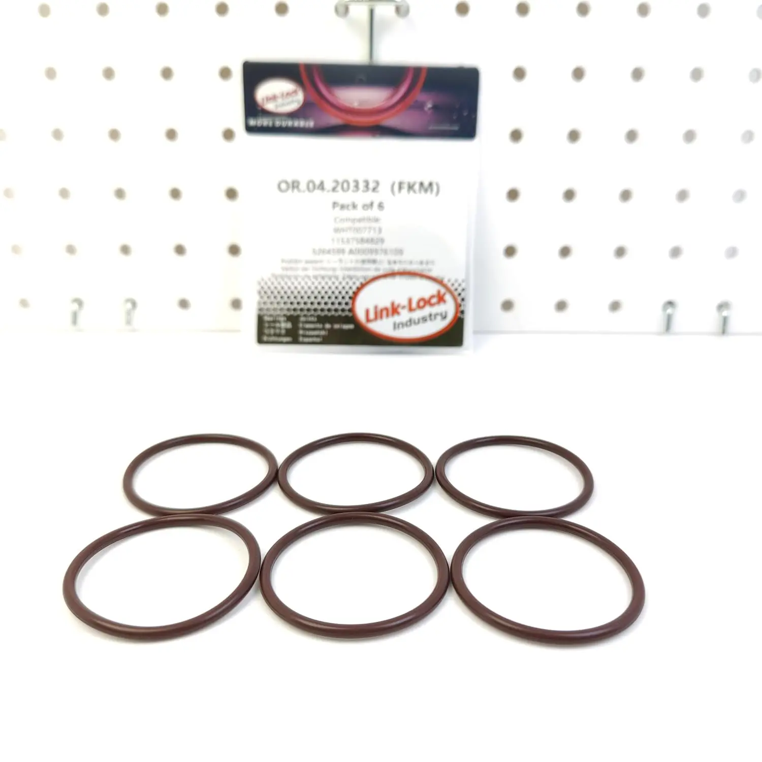 LINK-LOCK 6PCS OR.04.20332 FKM Viton Sealing O-Ring Kit of Thermostat WHT007713 11537584829 5264599 A0009976109 for AUDI for BMW - view 3