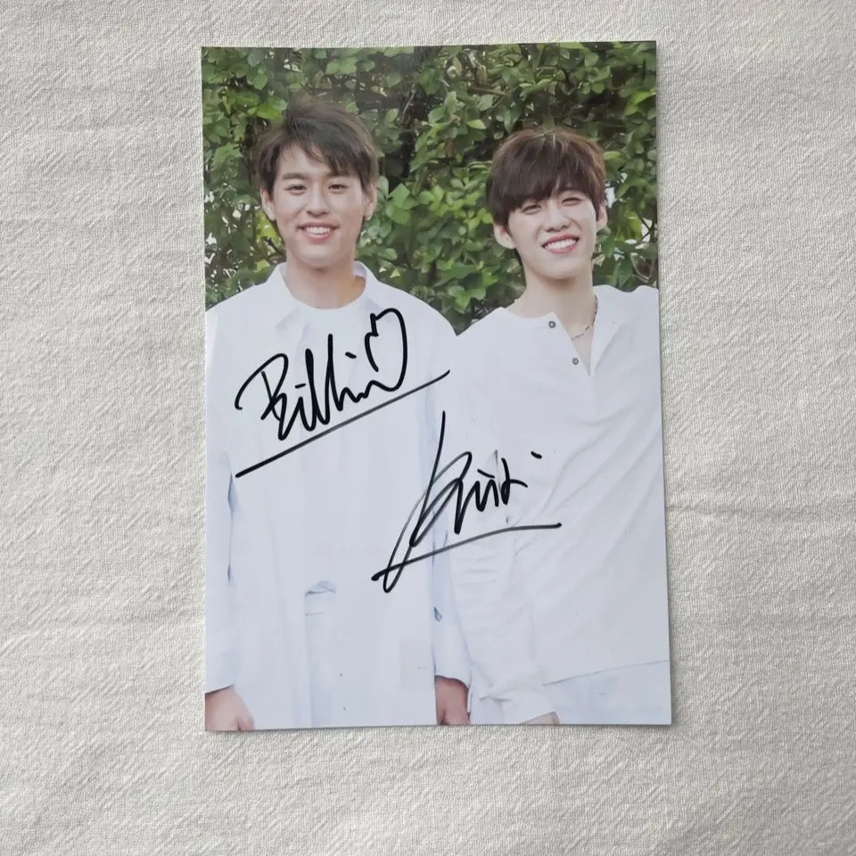 

Thai Drama Interprets My Love With Your Heart Billkinpp Signature Photo 6Inch Not Printing Handwritten Collection Photo Picture