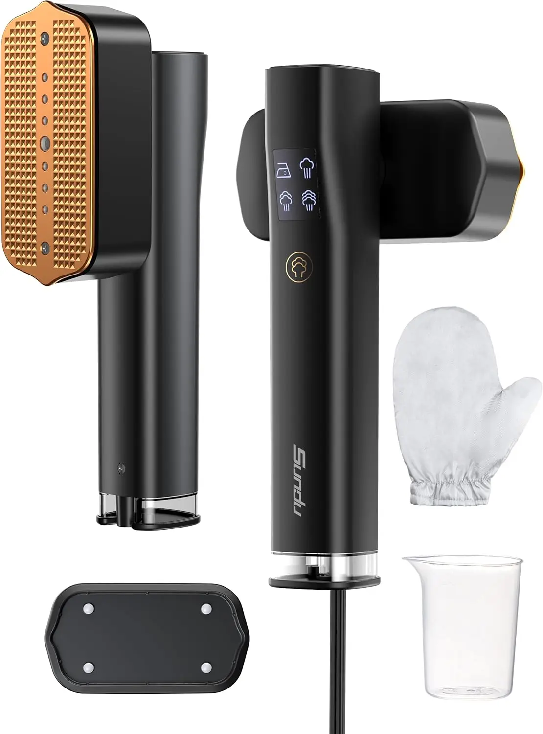 

Портативный отпариватель и утюг 2-в-1 для путешествий, быстрый нагрев за 15 секунд, резервуар 100 мл, 25 минут непрерывного отпаривания, 1200 Вт для дома и путешествий