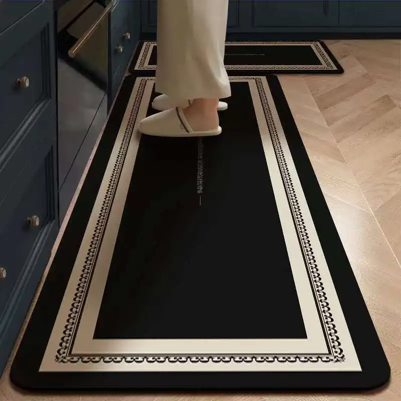 VIKAMA Kitchen-Specific Floor Mat Water-Absorbing And Oil-Absorbing Anti-Slip Foot Rug No-Wash Diatomite Carpets For Home Decor