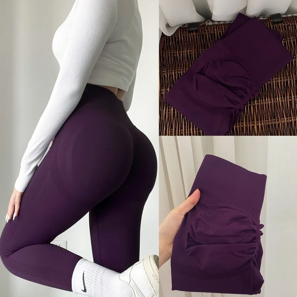 

2025 Autumn New Hip Lifting Exercise High Waist and Abdominal Compression Peach Hip Show Tight Yoga Pants for Women