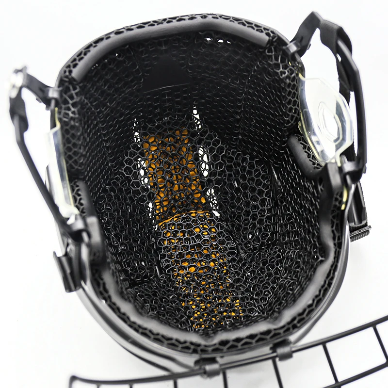 Custom Ice Hockey Gear Smart Printing Technology Lined Ice Hockey Helmets Player Helmets
