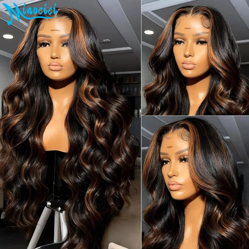 

Выделите 13X6 Hd Кружевные Фронтальные Парики 250 Плотность Объемная Волна Бразильские Парики Человеческих Волос P1b30 Парики Для Чернокожих Женщин 100% Человеческие Волосы