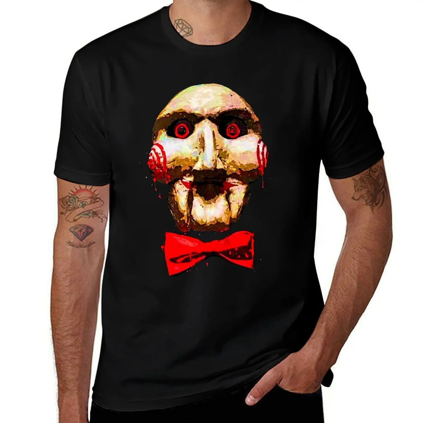 

T-Shirt man shirt man cotton Saw art t Soft Movie t graphic shirts
