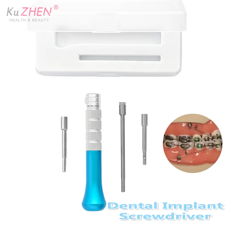 

Набор отверток для микроимплантатов, мини-отвертка, самосверлящаяся ручка, гаечный ключ, титановый материал для стоматолога, хирургическое оборудование