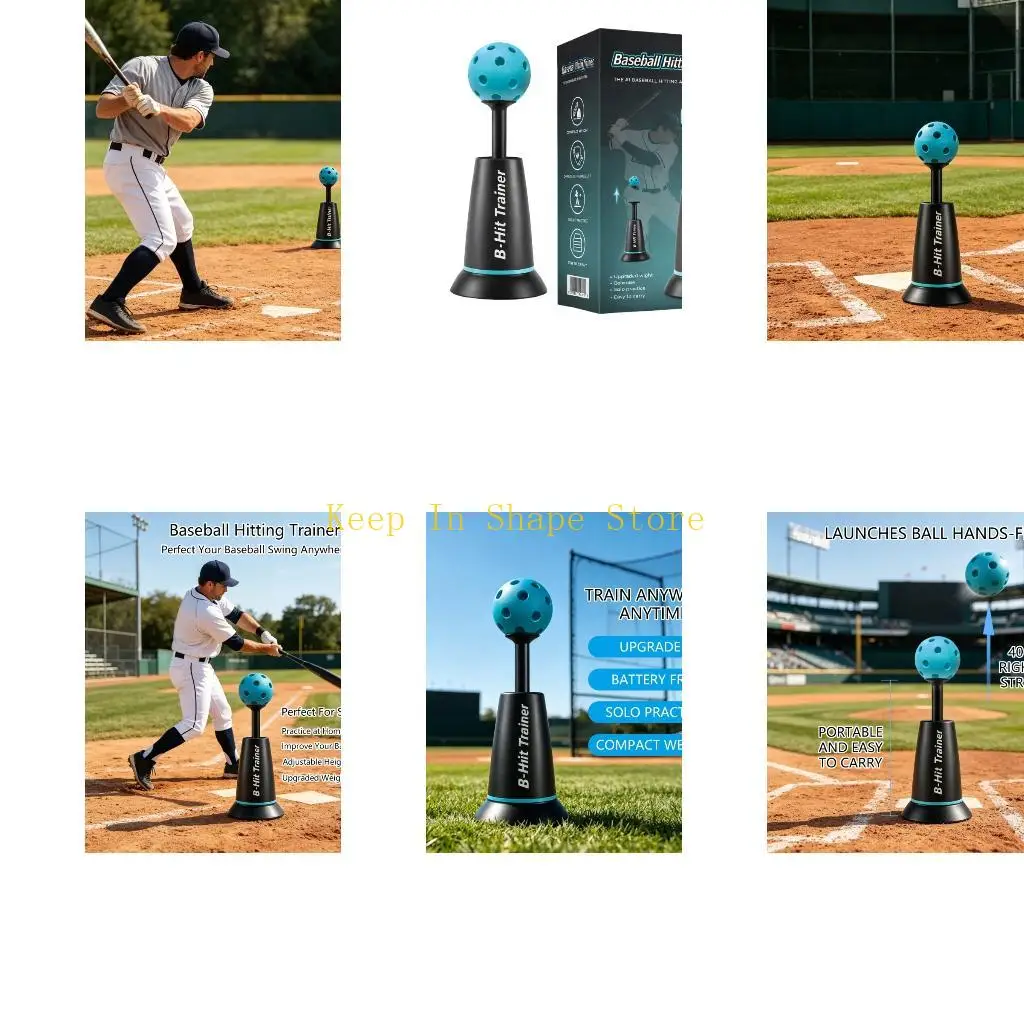 U1JC Baseball Training Set With Simple To Transport Build And Strong Materials For Indoor Outdoor Practice