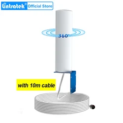 Lintratek Omnidirectional External Antenna for 2g 3g 4g Mobile Phone Signal Booster Cellular Amplifier 360° Antenna 690-2700MHz