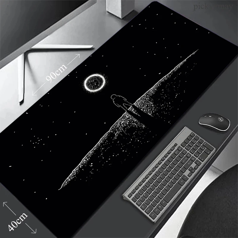 Mouse Pads Black White Gaming Mousepads 400x900 Large Mousepad Gamer Rubber Mat Company Desk Pad Design For Gift