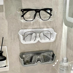 Wall-mounted Glasses Display Rack No-punching Sunglasses Storage Box Home Desktop Bathroom Bedroom Eyeglasses Storage Rack