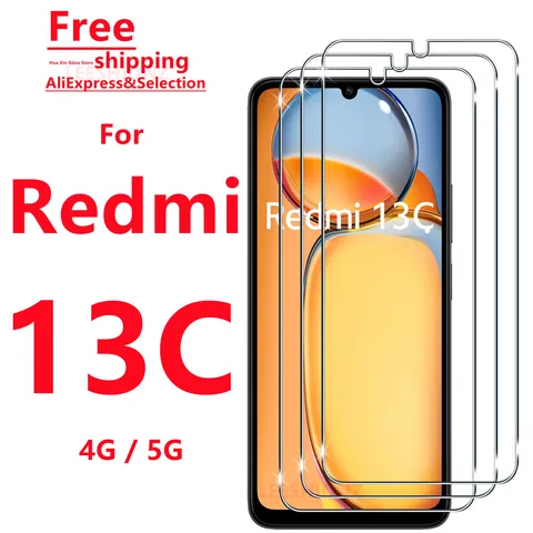 For Redmi 13C Tempered Glass Screen Protector - Smartphone Protection Suitable for Redmi 13C Series