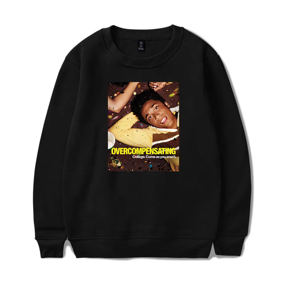 

Overcompensating Sweatshirts Long Sleeve Women Men 2025 Fashion Streetwear