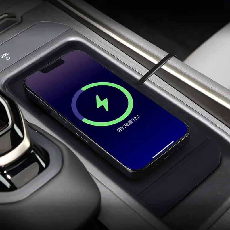 

For Ford Edge 2023 2024 Car Wireless Charger Non-Slip Mat Fast Cell Phone Charging Plate Adapter Interior Product Accessories