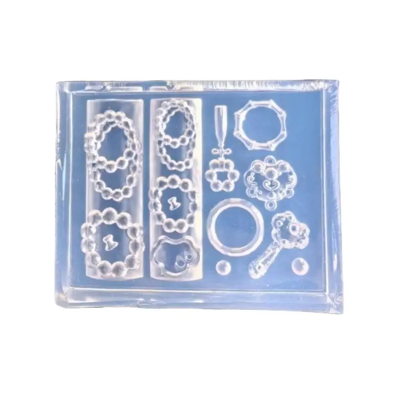 DIY Nail Art Decoration Manicure Design Tools 3D Chinese Style Lion Dance Silicone Nail Mold Retro Egypt Nails Templates