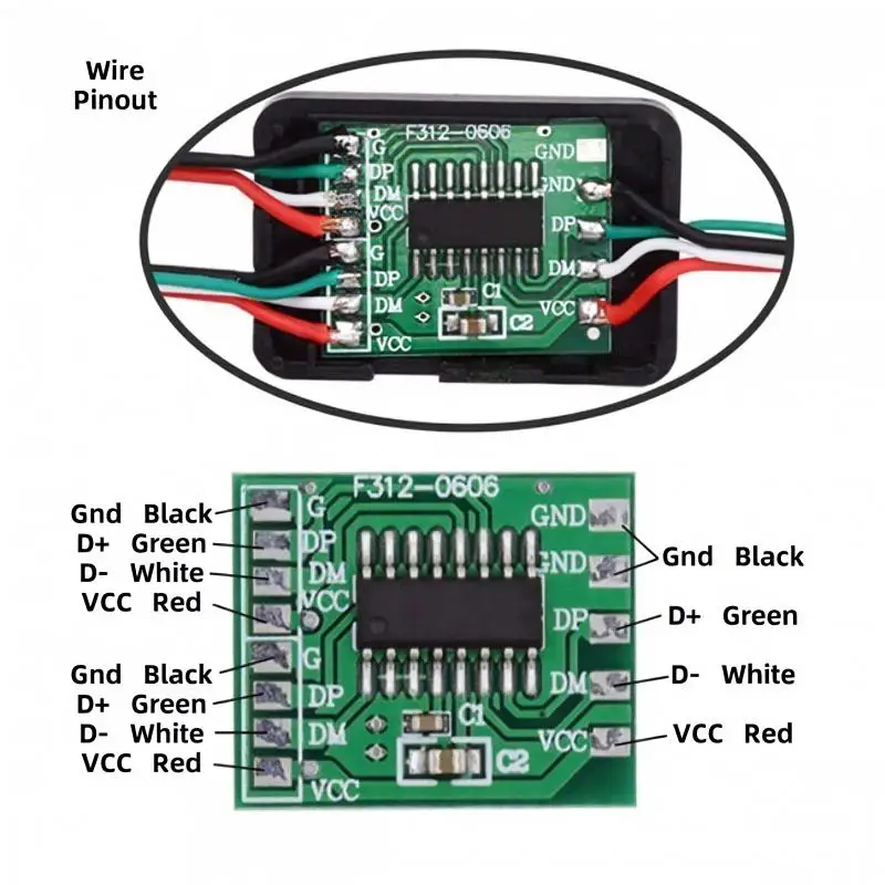 PCBA dla portów USB2.0 HUB USB 1 do 2 Splitter z pokrywą SR dla DIY części OEM i kabel 3.0mm