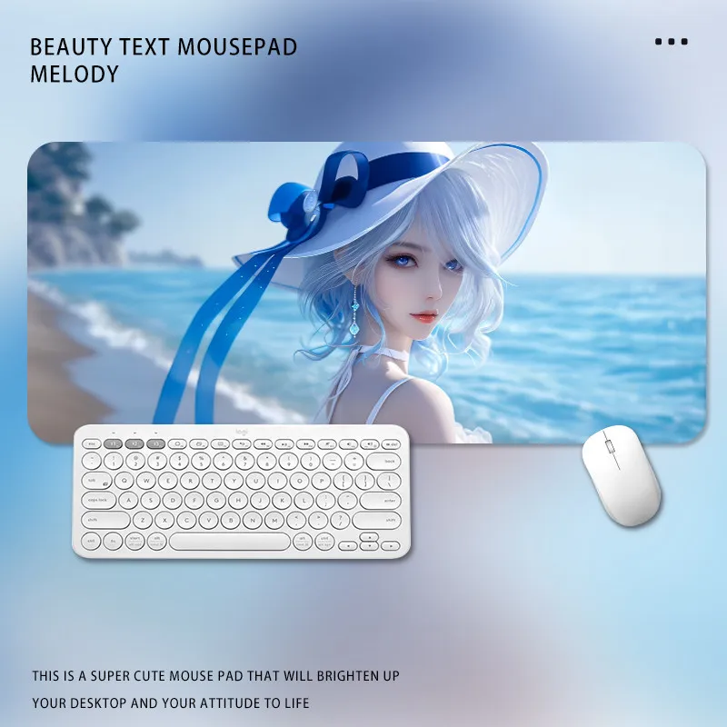 Two-dimensional mouse pad oversized office desktop pad animation game computer keyboard pad dormitory table mat