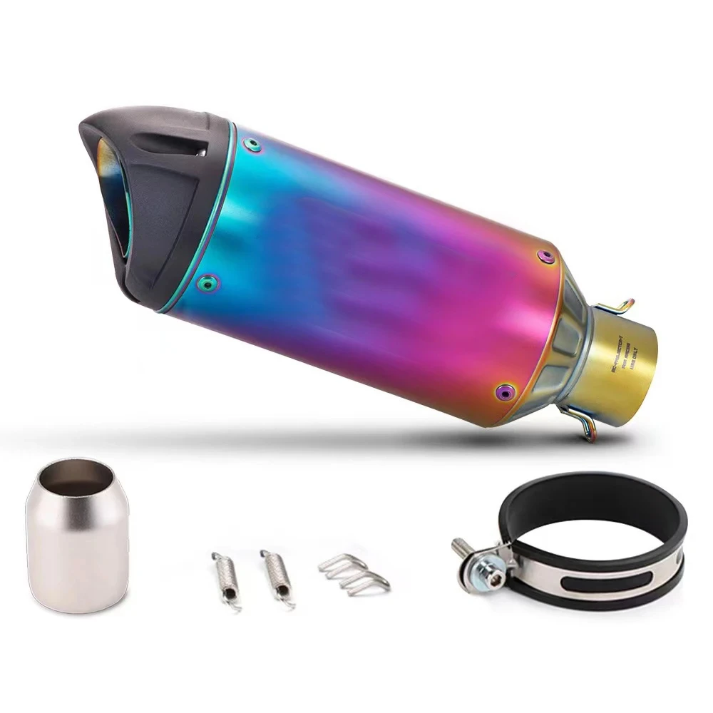 

Цветной глушитель выхлопных газов для мотоцикла, 51 мм, для FZ1N R6 R15 R3 ZX6R Z900 CBR1000 GSXR750