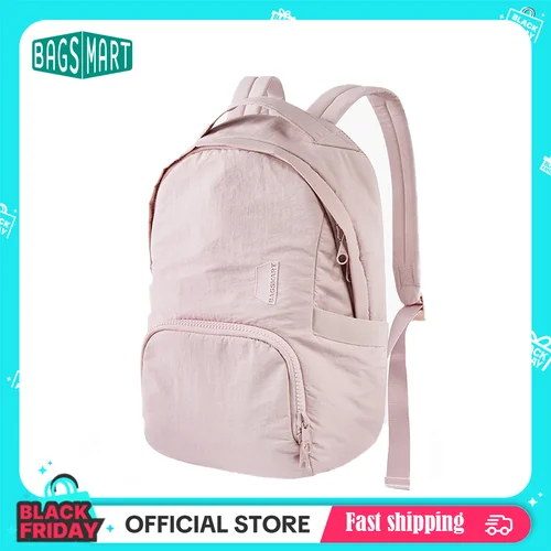 Mochila BAGSMART para mujer, bolso para ordenador portátil de 13 pulgadas, bonito bolso escolar Kawaii, mochilas de viaje de nailon impermeables antirrobo, bolsa de libros para mujer