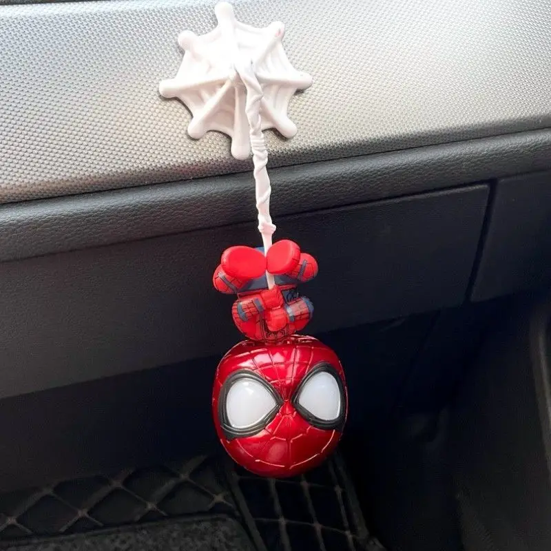 Spider Version Car Decor Hanging Ornament Dashboard Doll Cute Superhero Auto Accessories For Men Gift Idea