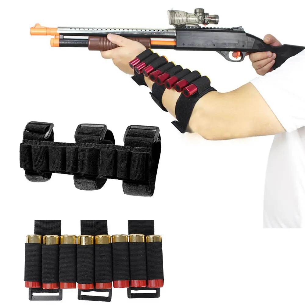 Bolsa de munición ajustable para pistola con capacidad redonda de 8: soporte ideal para carcasa de escopeta para colocación de antebrazo o culata táctica