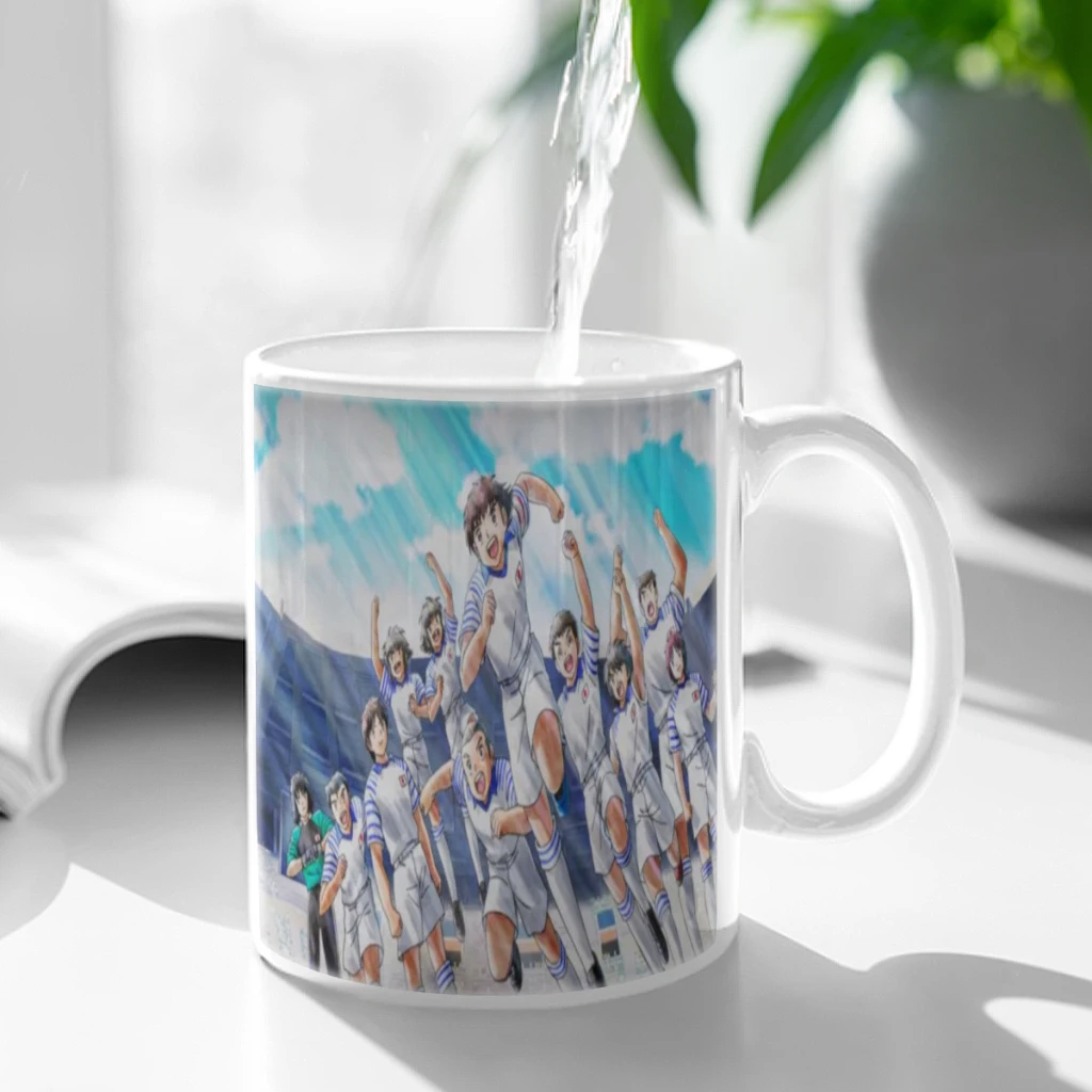 C-Captain_Tsubasa Cartoon Free Shipping Coffee Mug 11oz Fun Ceramic Coffee Tea Cocoa Cup Handle Tea Drink Cup