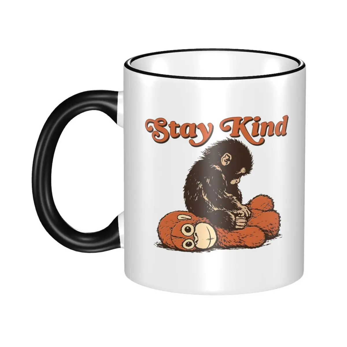 

Novelty Punch Monkey Stay Kind Coffee Cup Party Mug