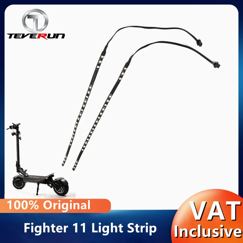 Original Light Strip For Teverun Fighter 11/11+ FighterSurpeme FighterSupreme7260R Scooter Pole Lamp Deck LED Light Parts