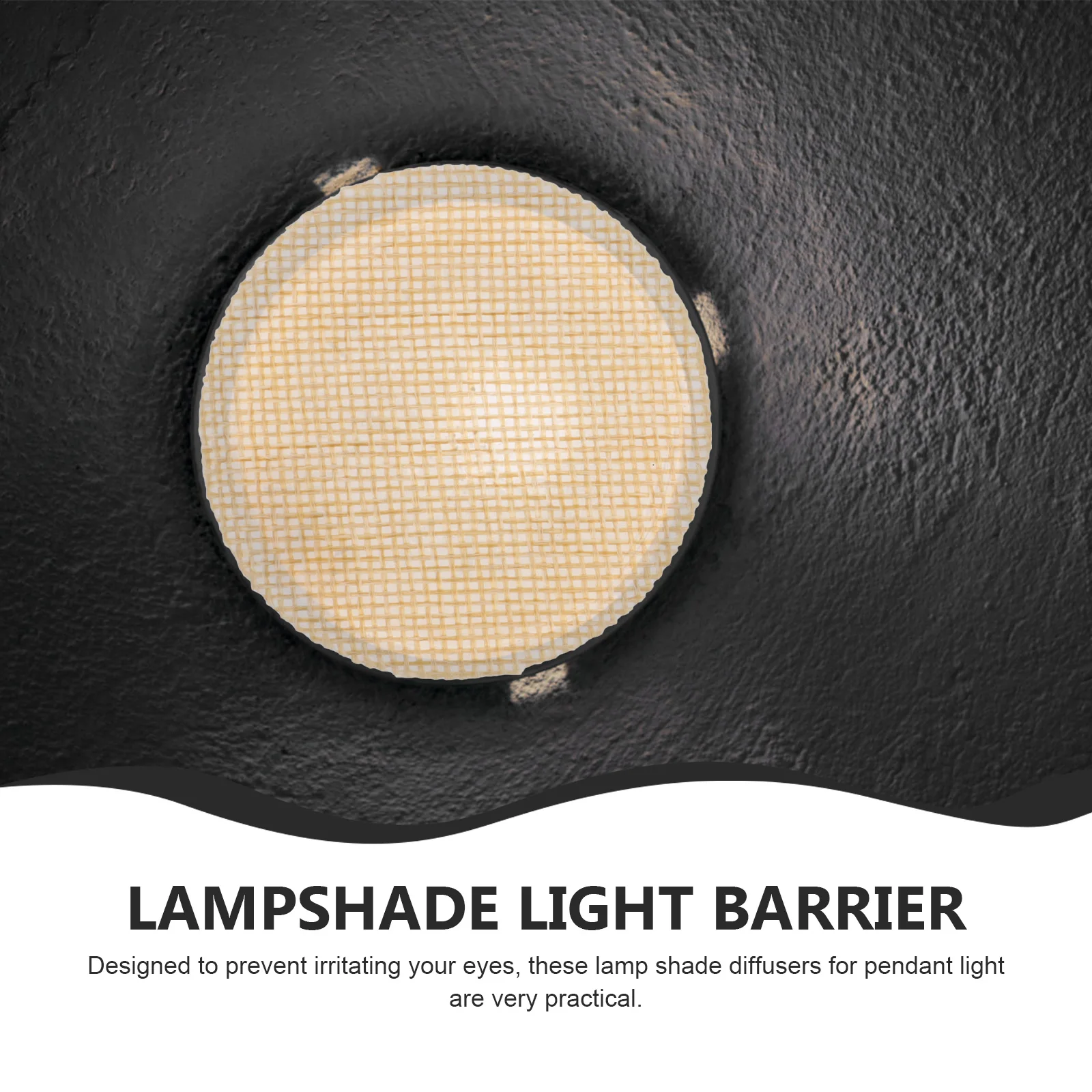 2 Pcs Lamp Shade Diffuser 6cm Yellow Dust Proof Heat Resistant Light Diffusers Spotlight Cover Pendant Lampshade Shading Plates