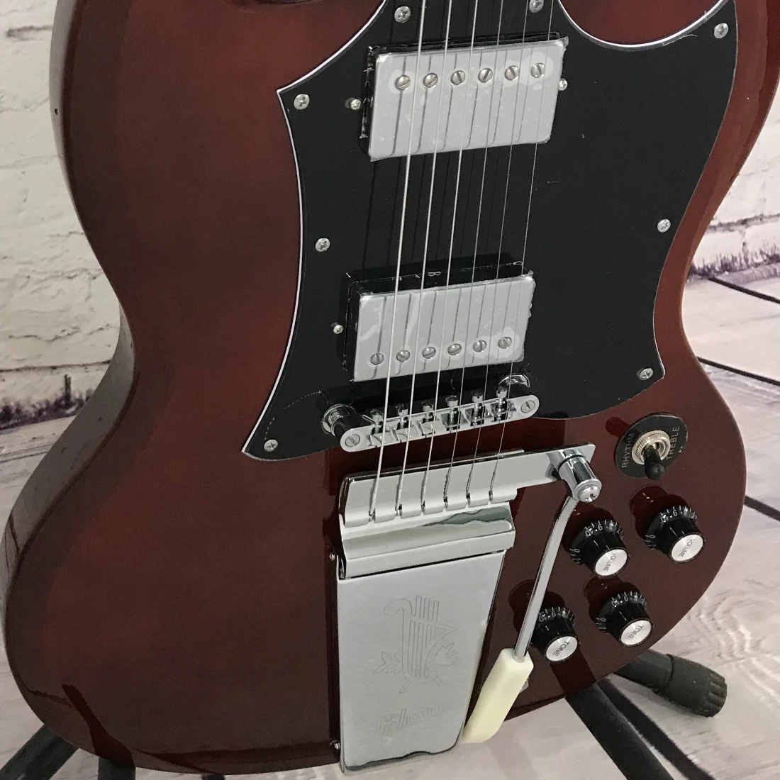 

40 Inch Dark Red SG00S Electric Guitar Mahogany Body 22 Tone HH Pickup Fixed Bridge Rock Music Free Delivery