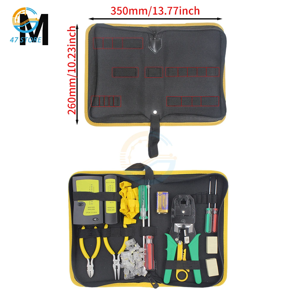 Imagem -05 - Pequeno Multi-funcional Canvas Eletricista Tool Bolsa Hardware Eletrônico Água Repair Kit Espessado Multímetro Bag