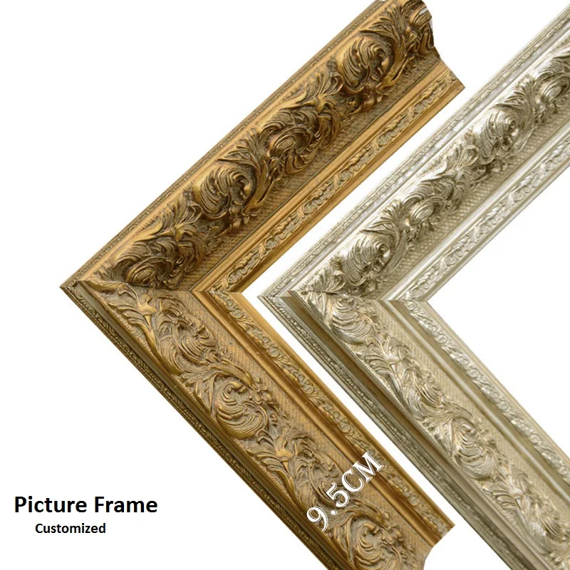 

European-Style Solid Wood Picture Frame, Oil Painting Frame, Customized Photo Frame