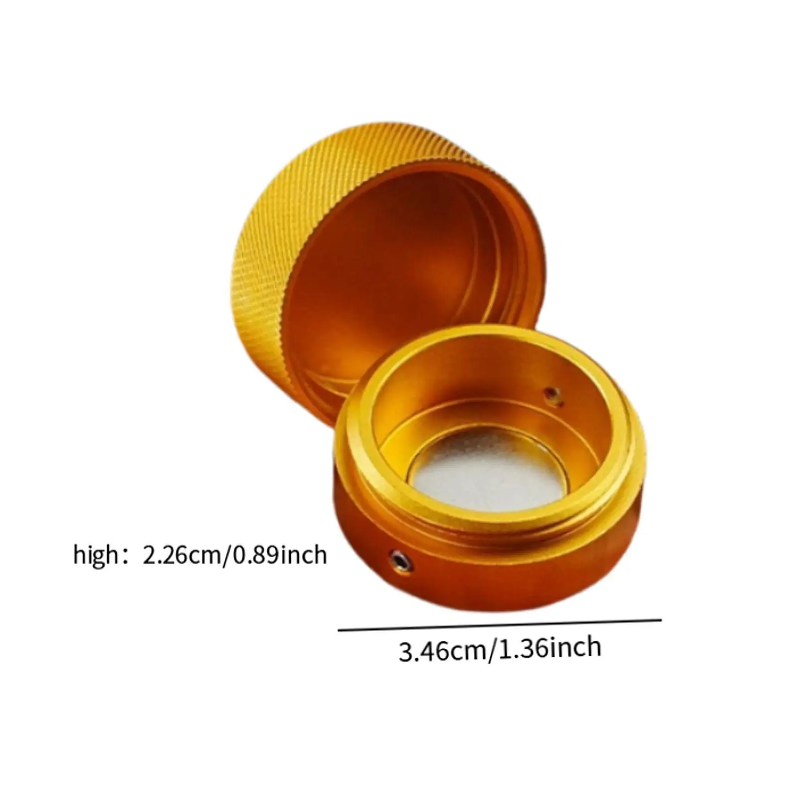 حامل طباشير البلياردو، حامل طباشير من سبائك الألومنيوم لحمام السباحة، غطاء مستدير
