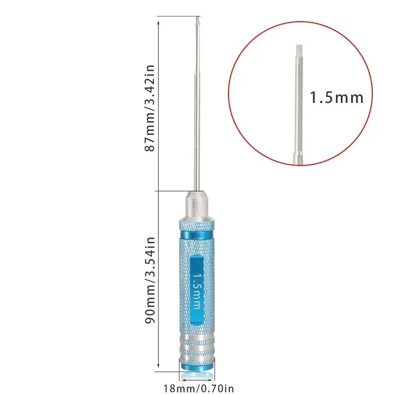 Allen Screwdriver Hardened Tips 1.5mm 2mm 2.5mm 3mm Hex Wrench Driver Tool Kit for RC Model Drone Aircraft Helicopter Car