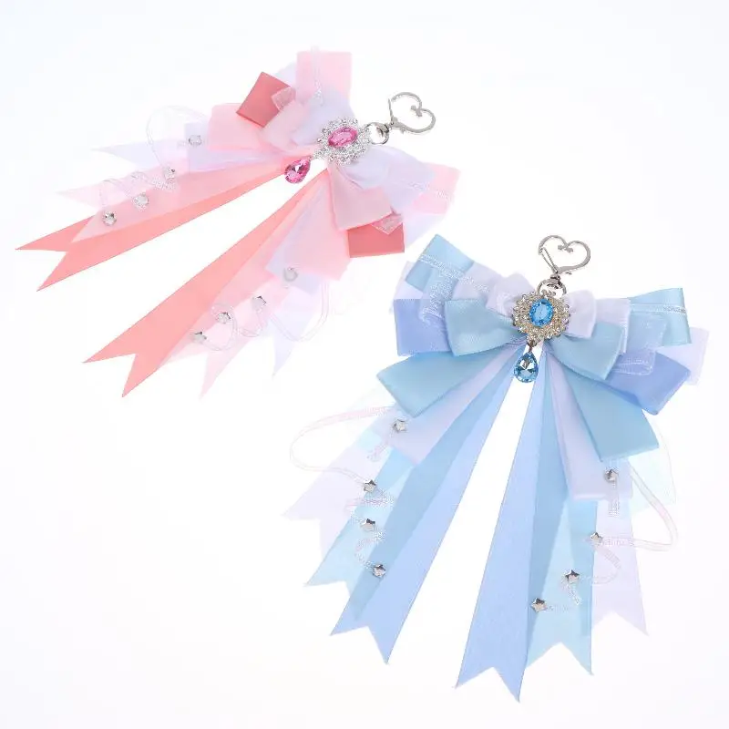 Itabag Dekorationszubehör Doppelschichtige Schleife Taschenanhänger DIY Handgemachter Lolita-Schmuck Geschenk für Freund Anime-Zubehör – Detail 9