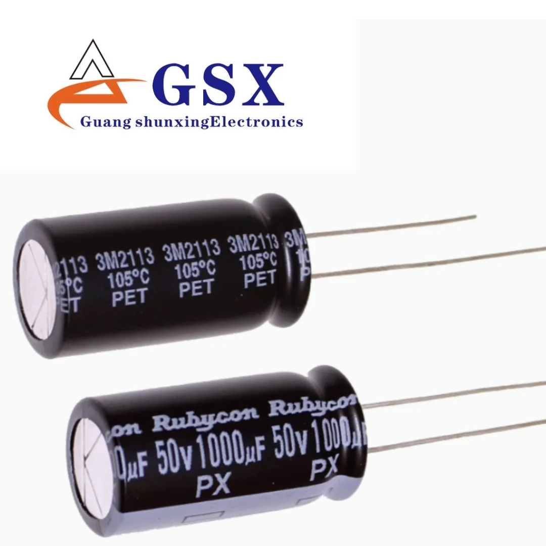 

Brand new original imported aluminum electrolytic capacitor 50v1000uf 12.5 * 25 ruby YXA high-frequency long-life
