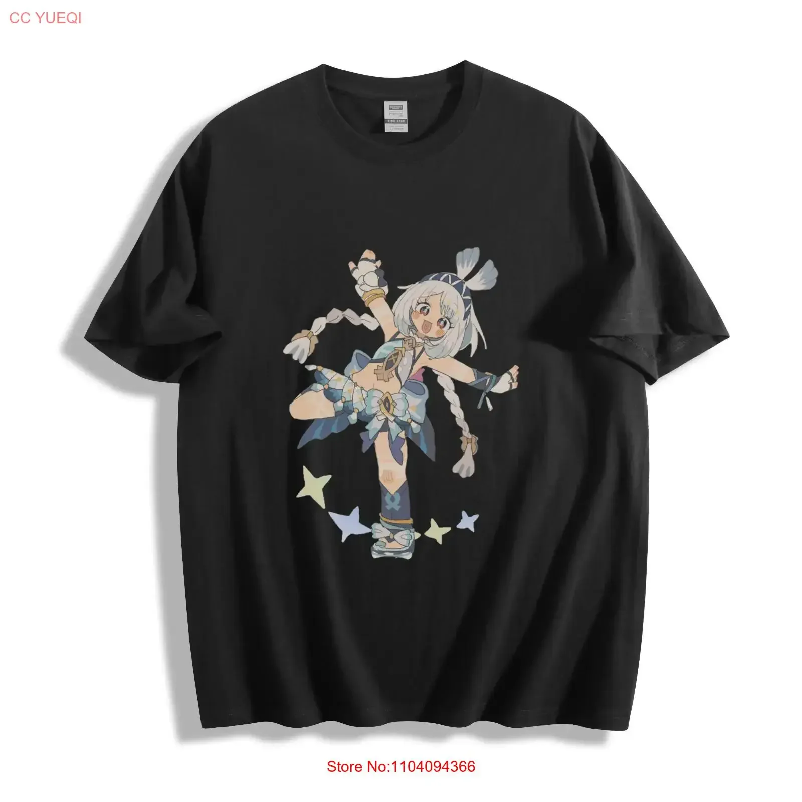 Genshin Impact Mualani T Shirt Withering Mystery Design  vintage Washed Casual Versatile fashion Soft designer clothes Unisex