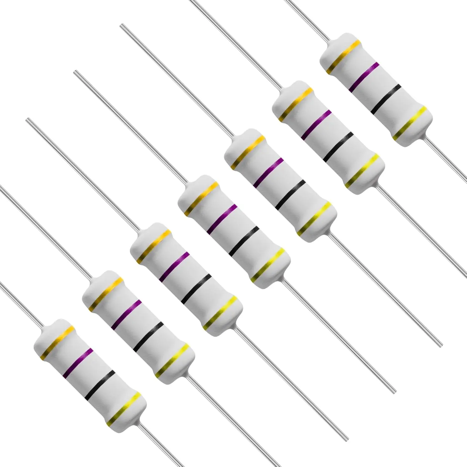 10-個-47-オーム抵抗器アキシャルリード-3w-±5-許容誤差金属酸化膜固定抵抗器シングル固定抵抗器耐火性-diy-用