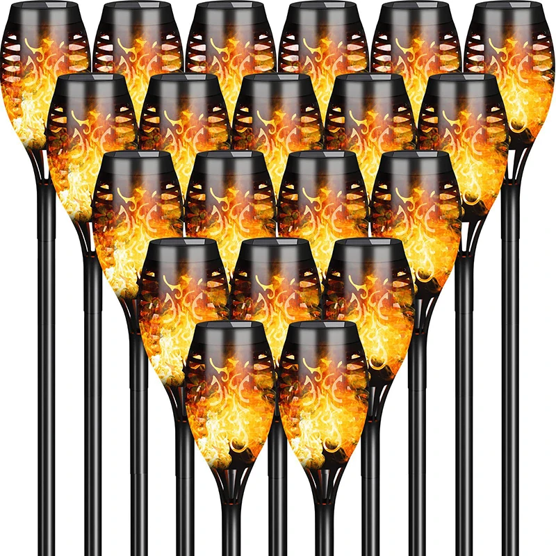 Outdoor Solar Torch Lights LED Lights Decoration Lighting Solar Powered Waterproof Garden Patio Flickering Dancing Flame Lamp