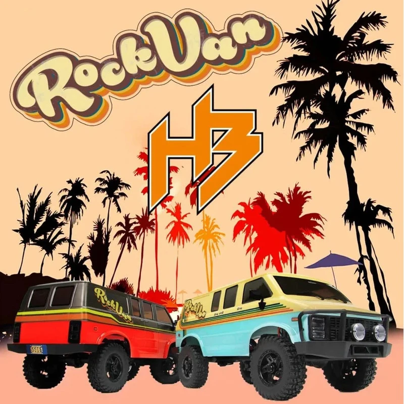 HOBBY PLUS 1/18 CR18P ROCK VAN RC Rock Crawler Rear V-Shape 4-Link Suspension 4WD Off-Road Van Model RTR Toy for Adults