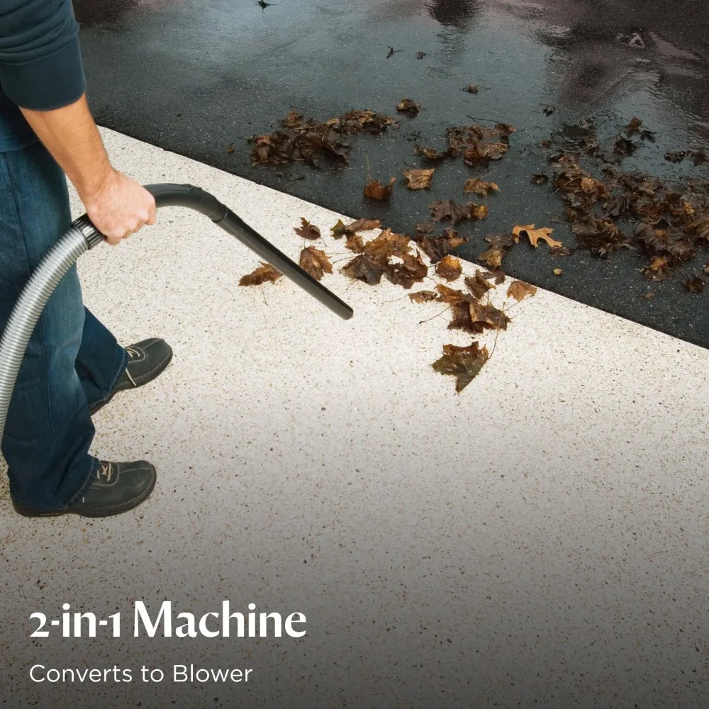 Настенный автомобильный пылесос и воздуходувка для влажной и сухой уборки с автоматическим набором инструментов, серый