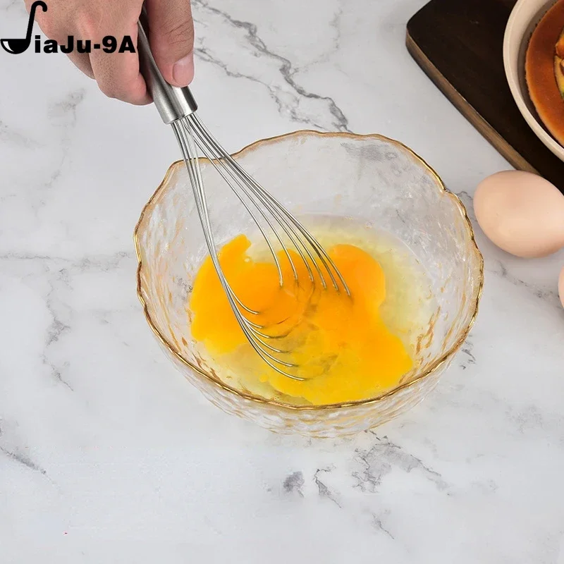 Kitchen Tools Stainless Steel Whisks Wire Blender Egg Wheat Flour Kitchen Wisks For Cooking Blending Beating Baking Accessories