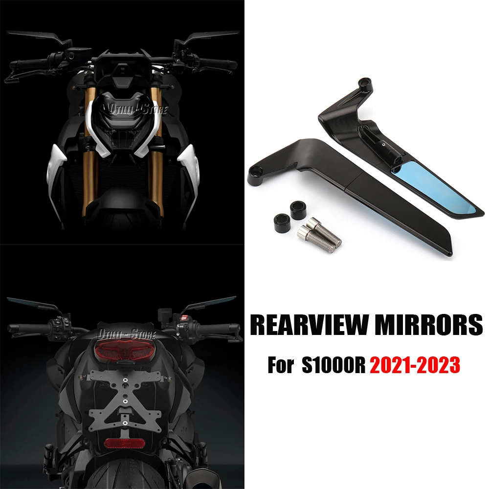 

New Motorcycle Accessories Side-Mirror For BMW S1000R S 1000 R s1000r 2021 2022 2023 Wind Wing Side Rearview Reversing Mirror