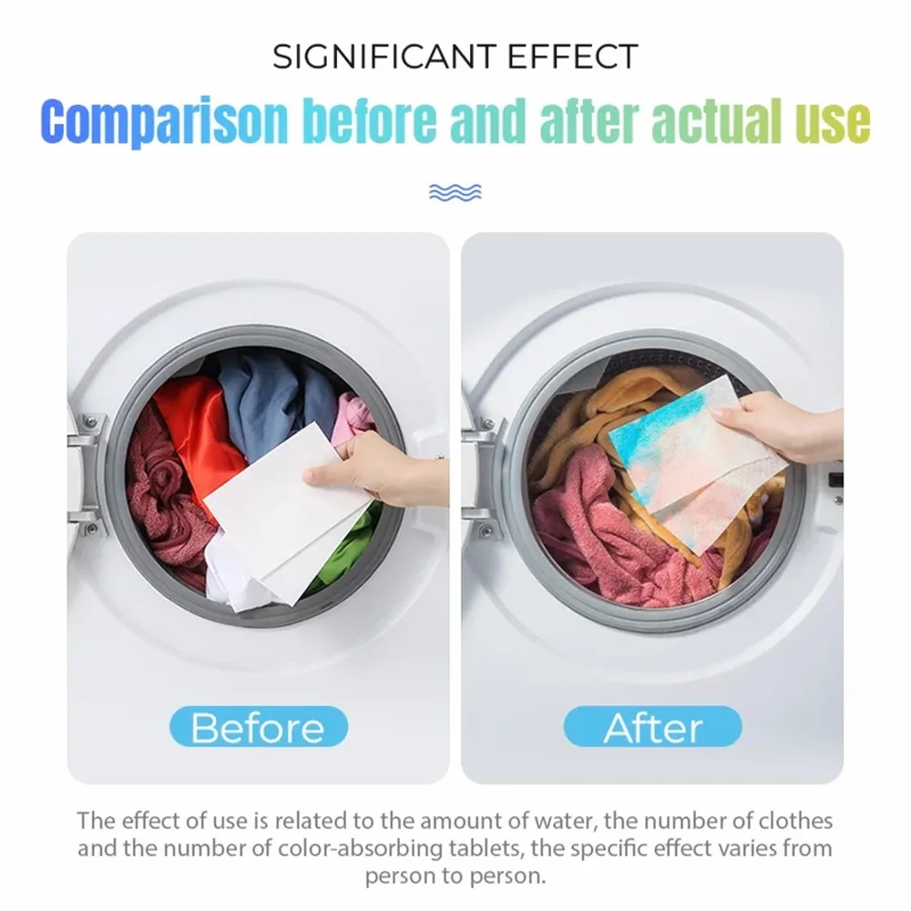 Color Catcher Sheets For Laundry, Color And Stain Absorbing Laundry Washing Sheets, Allow Mixed Washes 30/50/100/150pcs