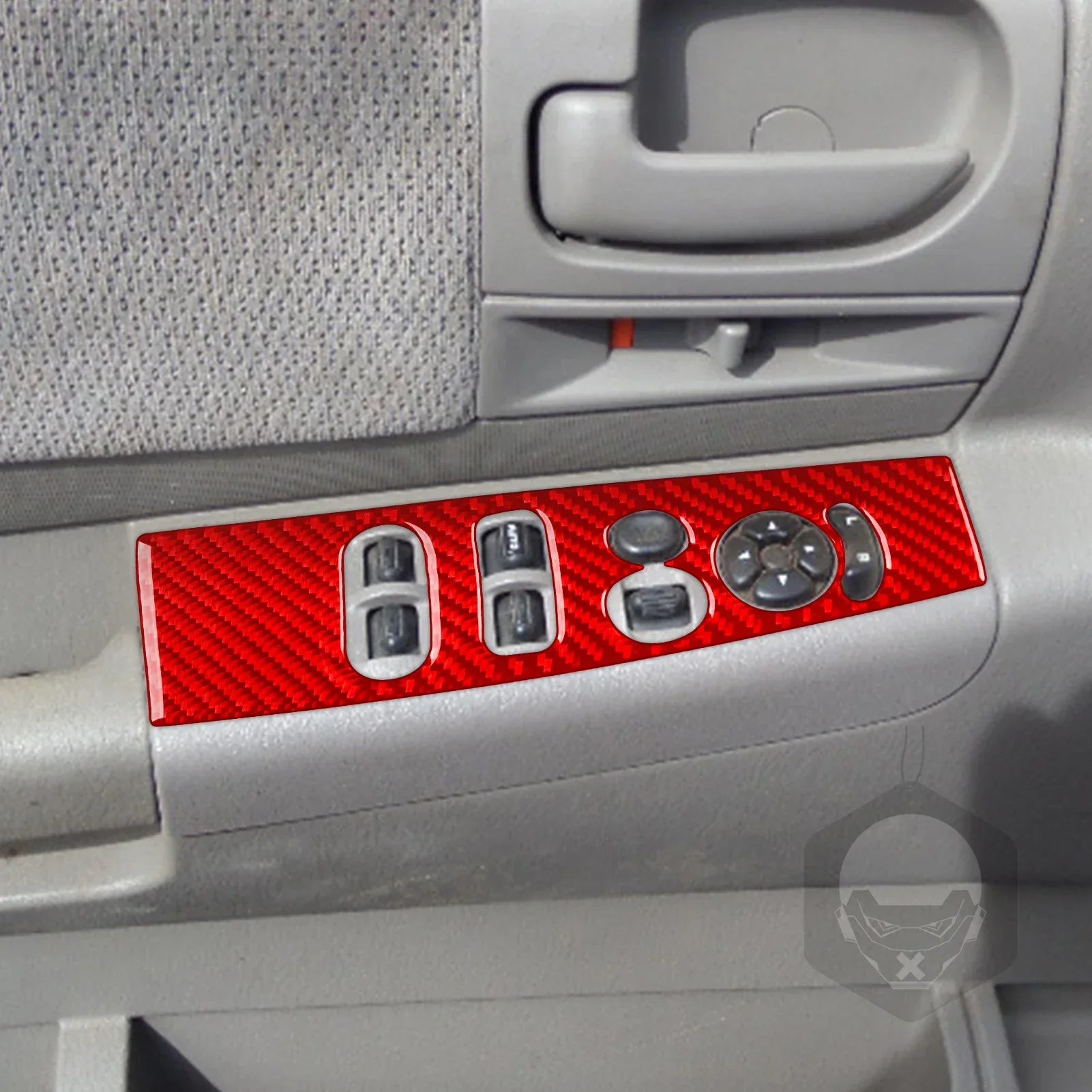 

For Dodge Dakota 2001-2004 Car Accessories Carbon Fiber Interior Grar Door Handle Cup Holder Air Outlet Panel Trim Sticker