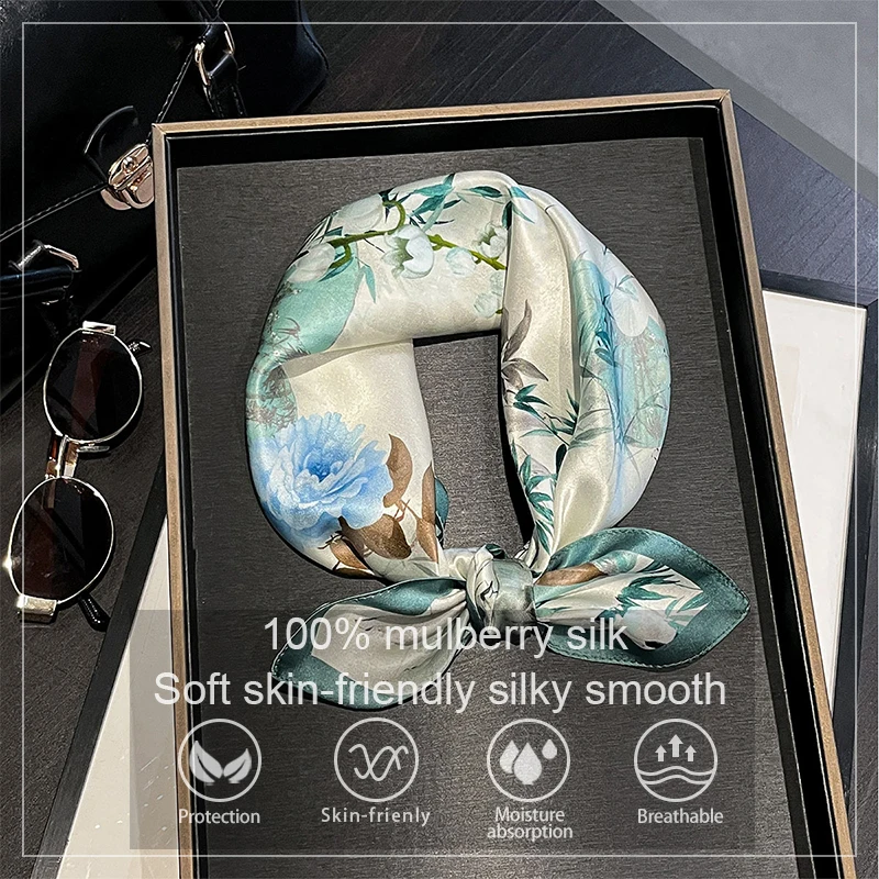 2026 夏 100% ピュアシルクスカーフ 53 センチメ - Ascot Neck Scarf のレビューと価格