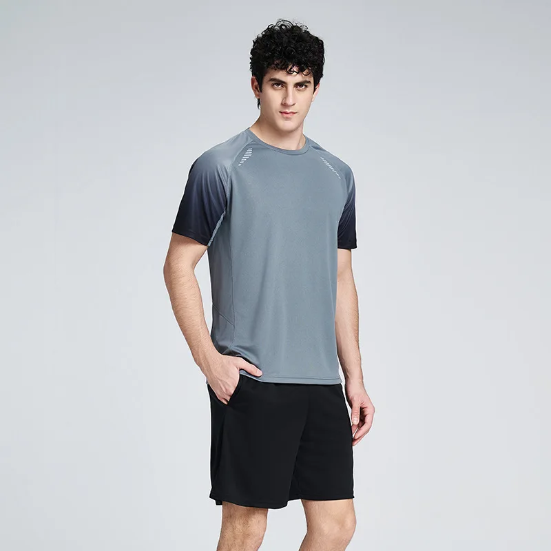 Men's Running Set 2026 Summer Breathable Quick Dry Mesh Sportswear Lightweight 2