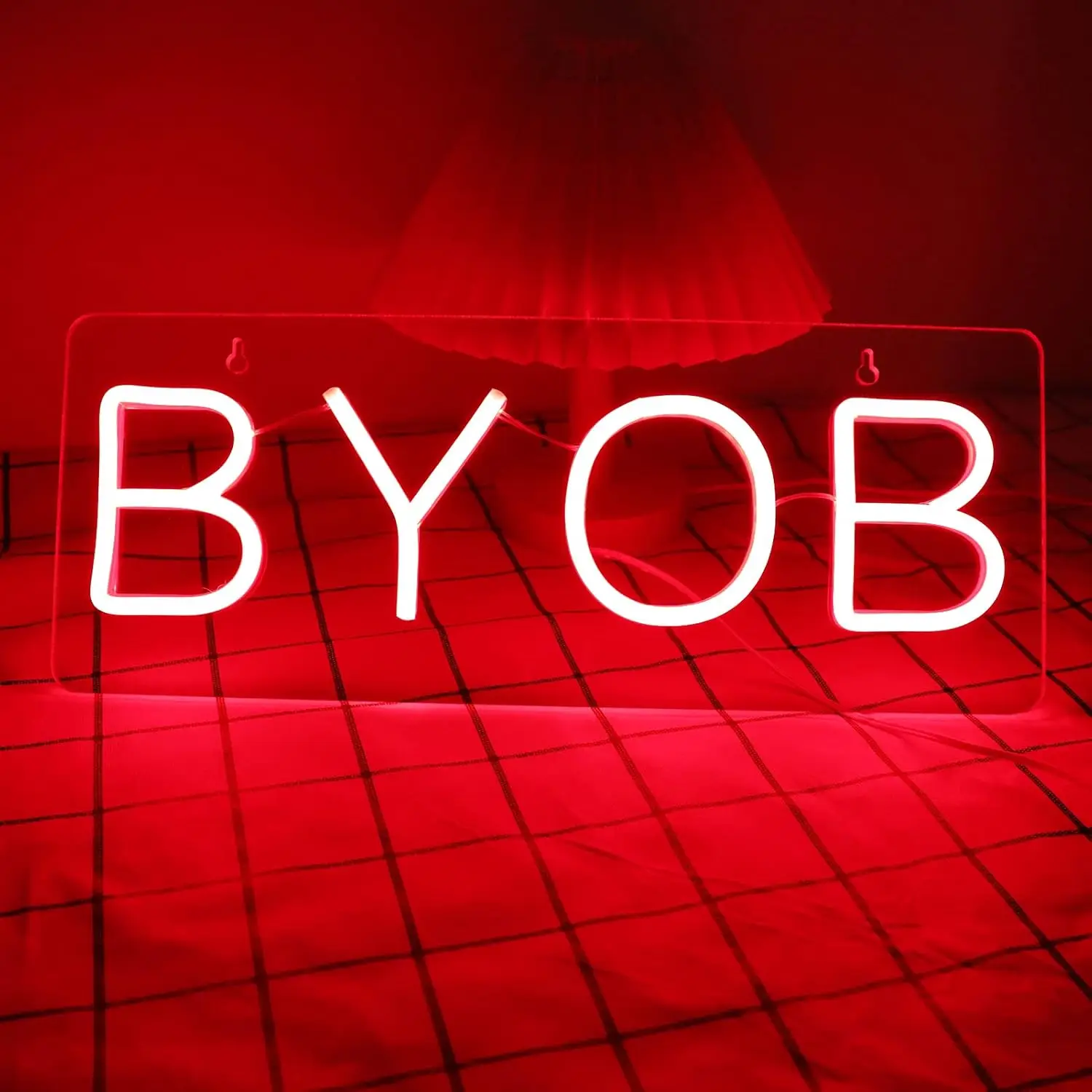 

BYOB Неоновая вывеска USB с регулируемой яркостью, светодиодный светильник для кофе, ресторана, вечеринки, игровой комнаты, украшение для спальни, personnalisé, подарок, ночник
