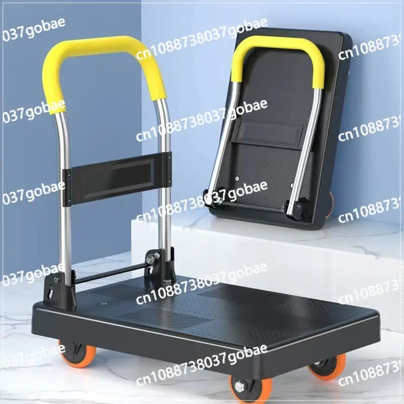 

Небольшая тележка для вытягивания товаров, складная легкая тележка для бытовой перемещения, бесшумная тележка для поддонов с экспресс-доставкой